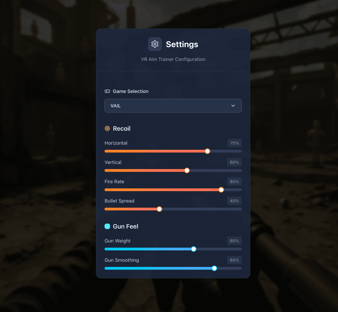 VR Aim Training in Action
